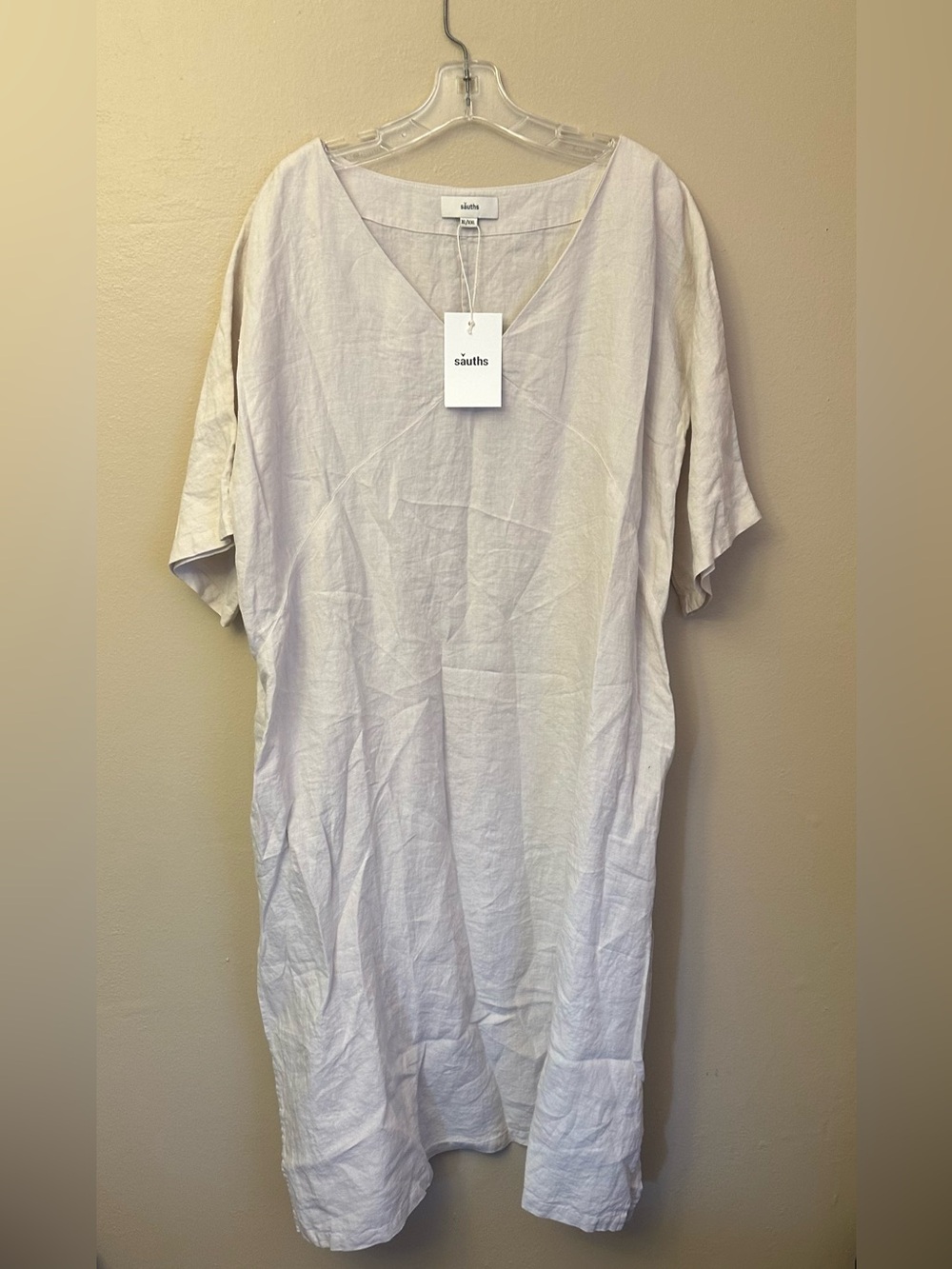 NWT Linen Cream Sauths Dress